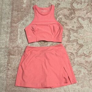Pink Outdoor Voices Women's Skirt Set